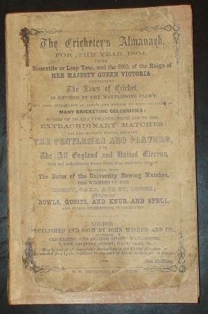 1864 Wisden