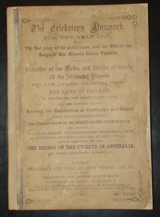 1865 Wisden