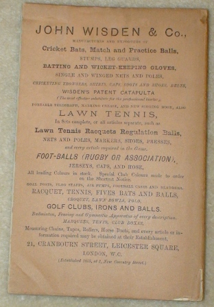 1883 Wisden Paperback