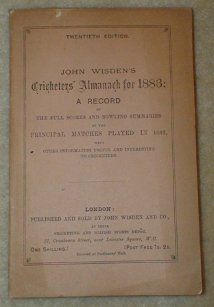 1883 Wisden Paperback