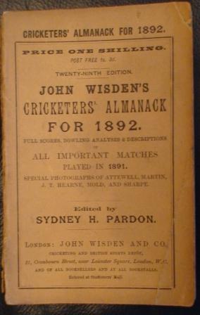 1892 Wisden