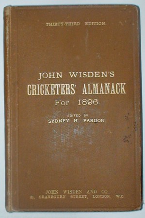 1896 Wisden Hardback