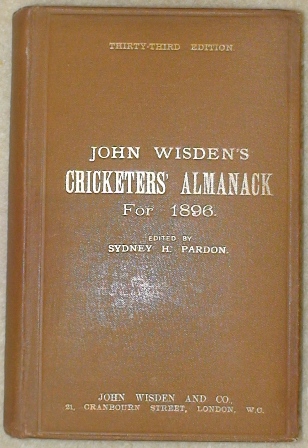 1896 Hardback Wisden