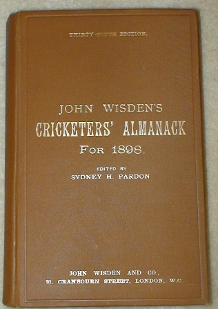 1898 Wisden Hardback