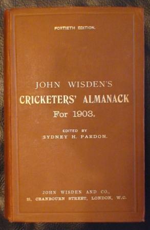 1903 Wisden Hardback