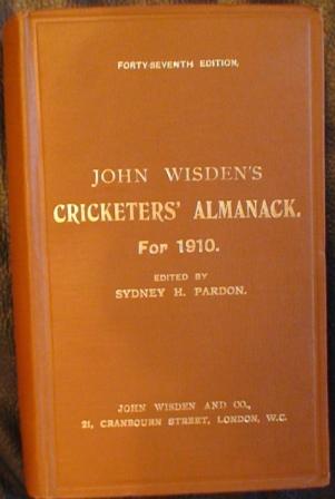 1910 Wisden Hardback