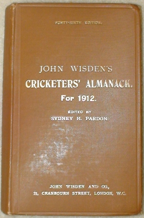 1912 Hardback Wisden