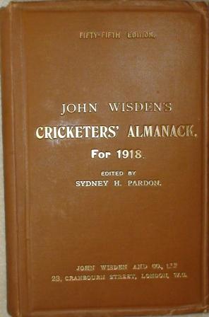 1918 Wisden Hardback