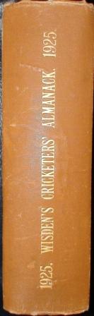 1925 Wisden Hardback