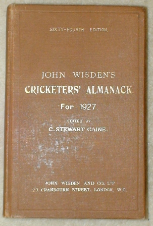 1927 Hardback Wisden