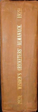 1929 Wisden Hardback