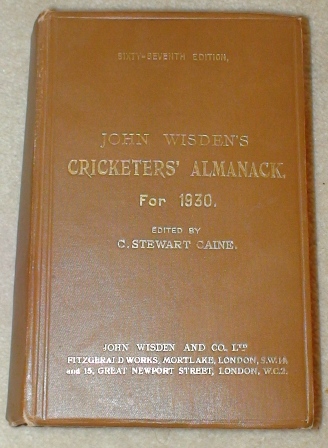 1930 Hardback Wisden