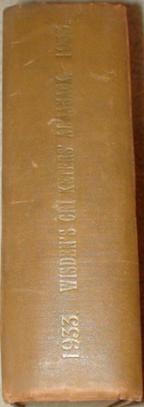 1933 Hardback Wisden