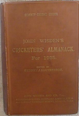 1935 Wisden Hardback