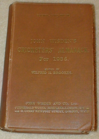 1936 Hardback Wisden