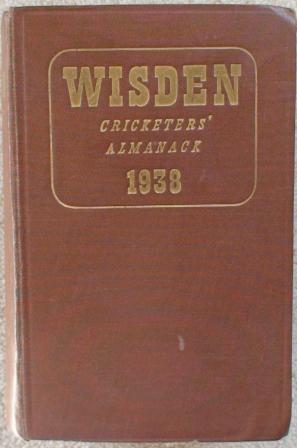 1938 Wisden Hardback