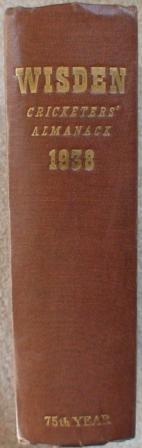 1938 Wisden Hardback