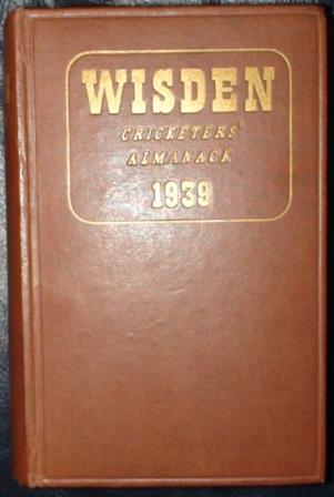 1939 Wisden Hardback