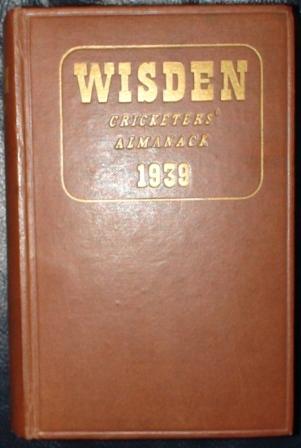 1939 Wisden Hardback