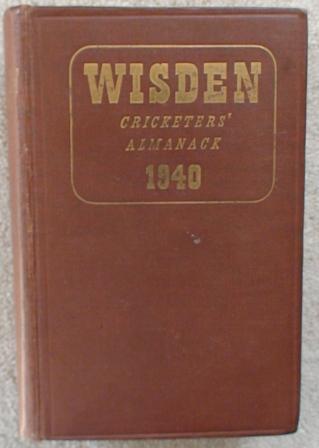 1940 Wisden Hardback