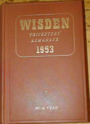 1953 Wisden Hardback