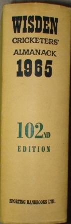 1965 Wisden Hardback & Dust Jacket