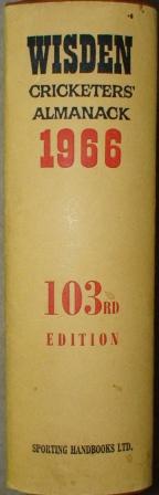 1966 Wisden Hardback & Dust Jacket