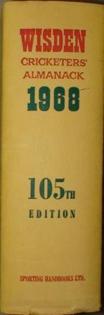 1968 Wisden Hardback & Dust Jacket