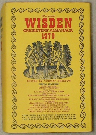 1970 Wisden Hardback