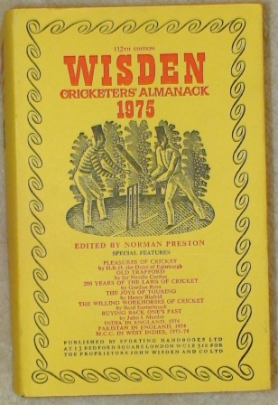 1975 Hardback Wisden