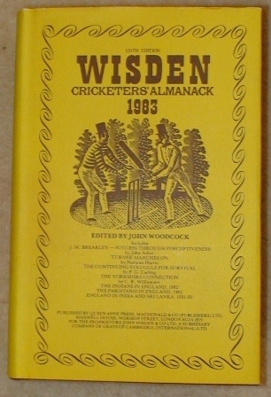 1983 Wisden Hardback