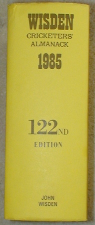 1985 Wisden Hardback