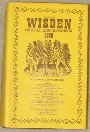 1986 Wisden Hardback