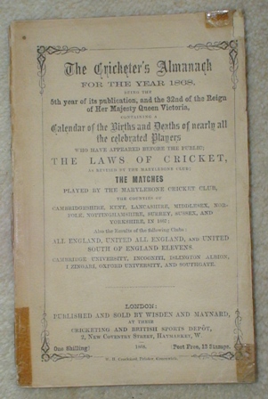 1868 Wisden