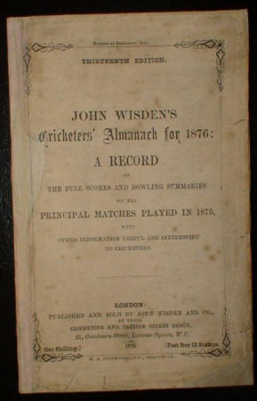 1876 Wisden