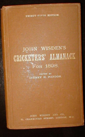 1898 Wisden Hardback