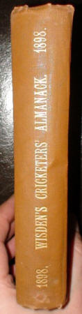 1898 Wisden Hardback