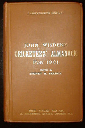 Wisden 1901 Hardback