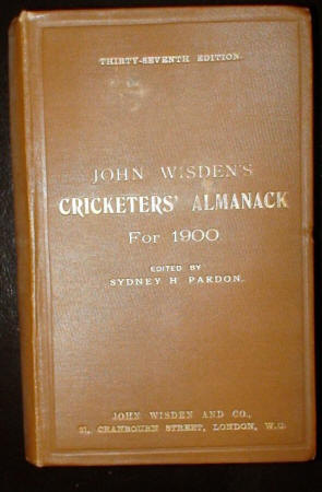 Wisden 1900 Hardback