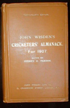 Wisden 1907 Hardback