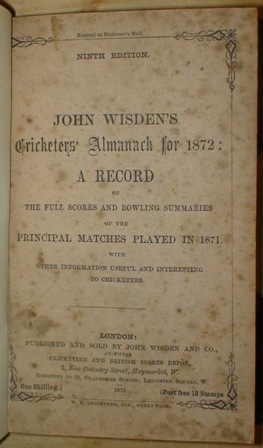 Wisden 1872