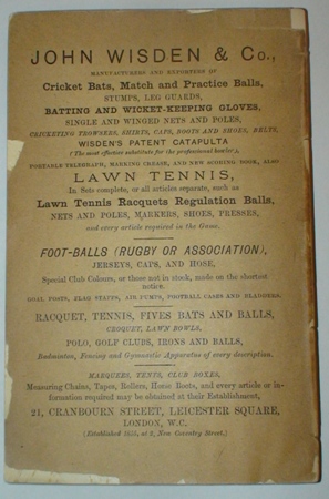 1882 Wisden