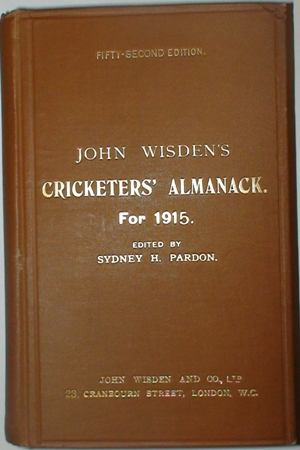 1915 Wisden Hardback