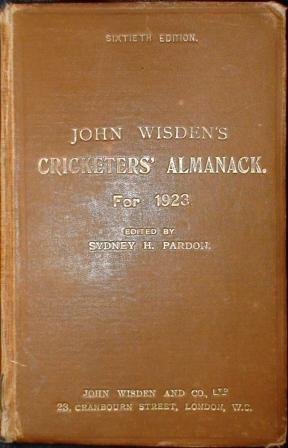 1923 Wisden Hardback