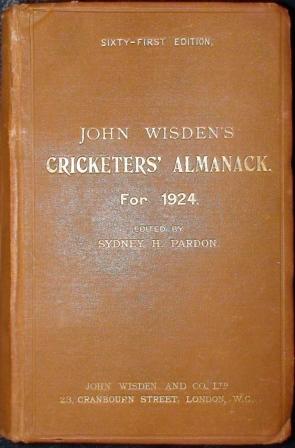 1924 Wisden Hardback