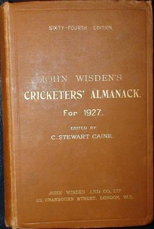 1927 Wisden Hardback