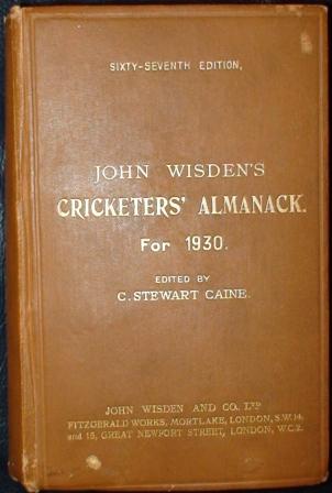 1930 Wisden Hardback