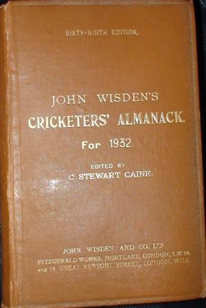 1932 Wisden Hardback
