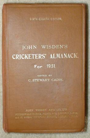1931 Wisden Hardback