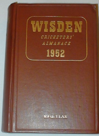 1952 Wisden Hardback